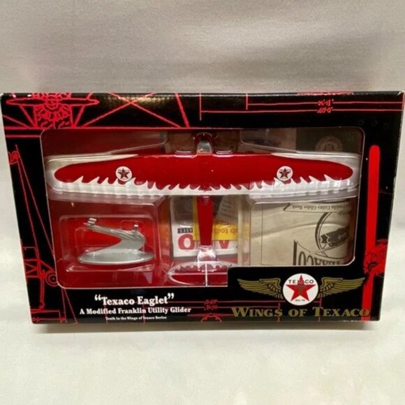 Vintage Wings of Texaco Eaglet Franklin Utility Glider Die-cast Coin Bank 2002 - Picture 15 of 15